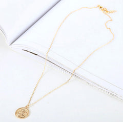 ROSE - Gold Coin Necklace