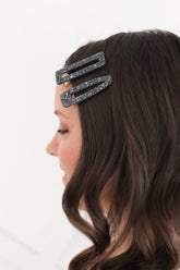 Black Hair Clip Set