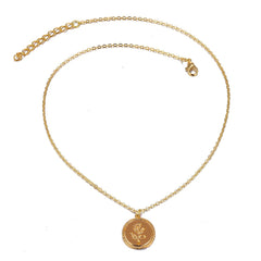 ROSE - Gold Coin Necklace