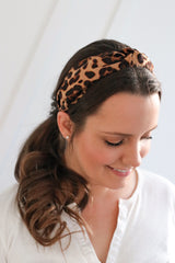 Leopard Print Knot Headband