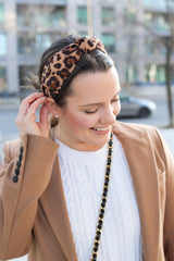 Leopard Print Knot Headband