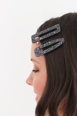 Black Hair Clip Set