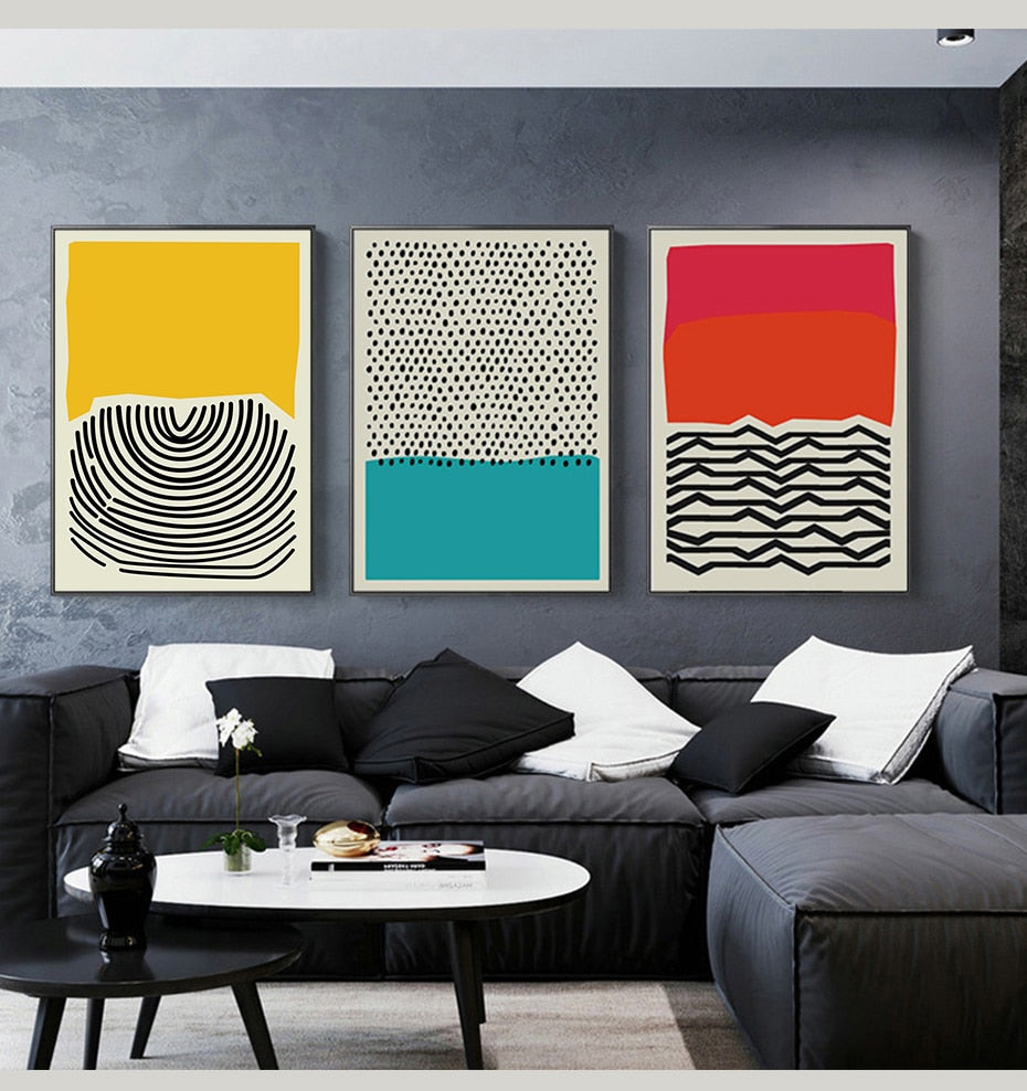 Teal Abstract Poster