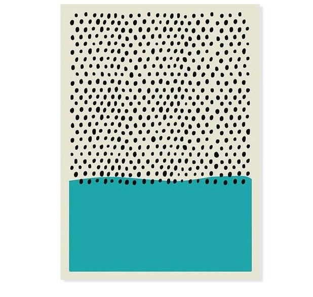 Teal Abstract Poster