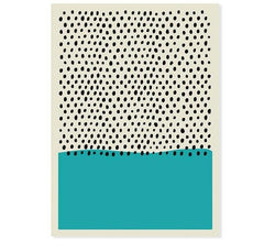 Teal Abstract Poster