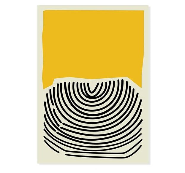 Yellow Abstract Poster