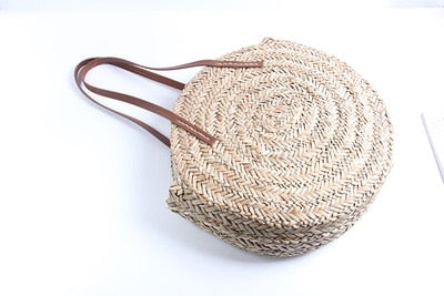 ISLA - Moroccan Straw Circle Bag