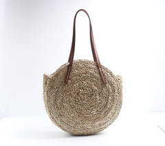 ISLA - Moroccan Straw Circle Bag