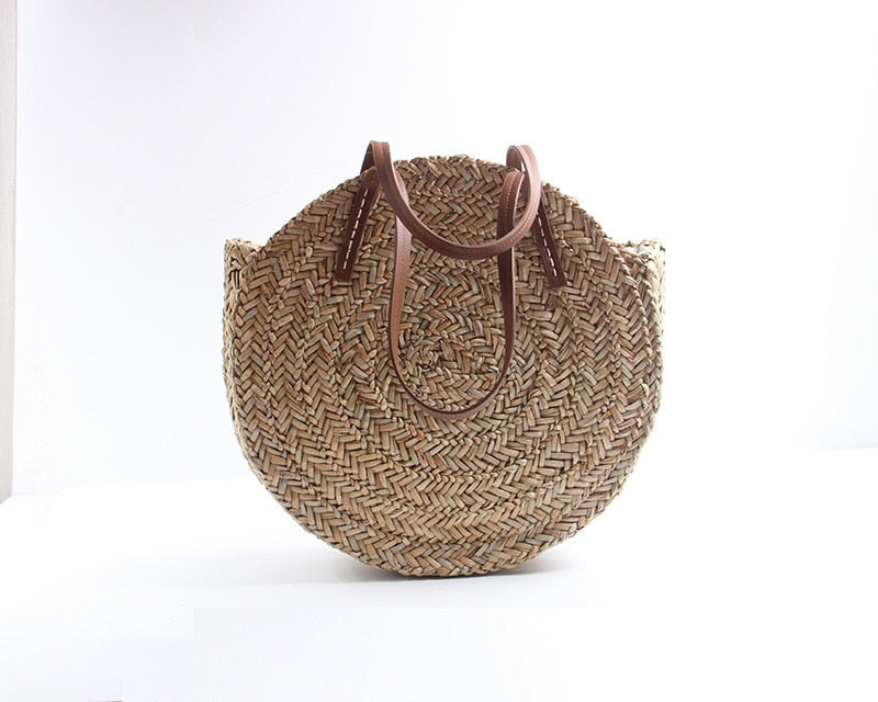 ISLA - Moroccan Straw Circle Bag