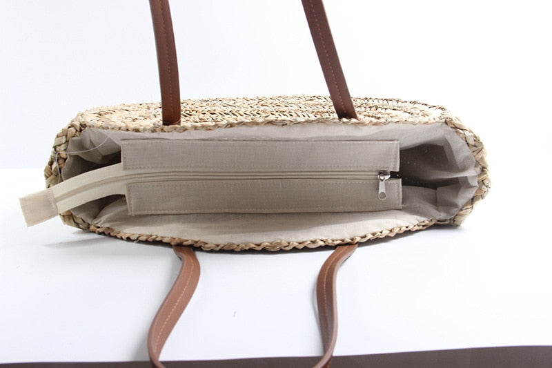 ISLA - Moroccan Straw Circle Bag