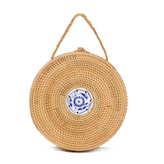 CALLI - Round Straw Bag