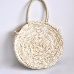 SUMMER - Round Straw Circle Bag