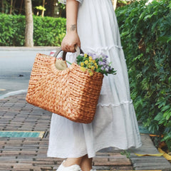 ALLIE - Straw Tote Bag