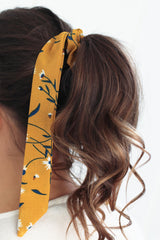 Bow Scrunchie in Yellow