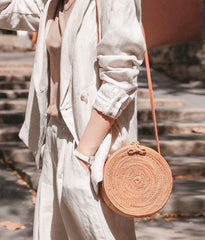 Round Straw Bag