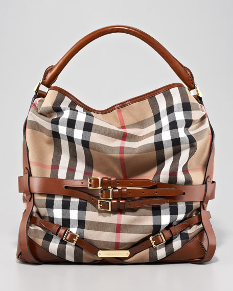 burberry belted hobo