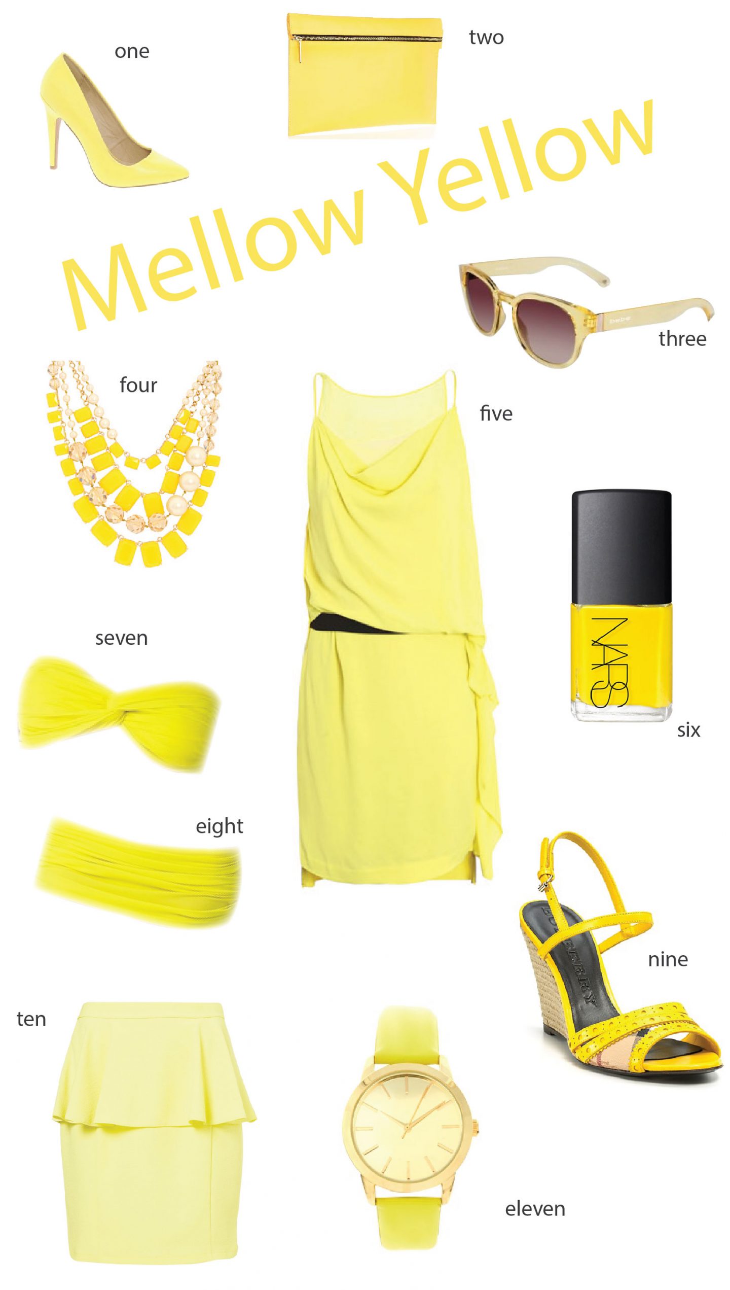 Yellow Mood Board, Sunshine, Spring Summer Fashion, Style Blog, Canadian Fashion Blogger