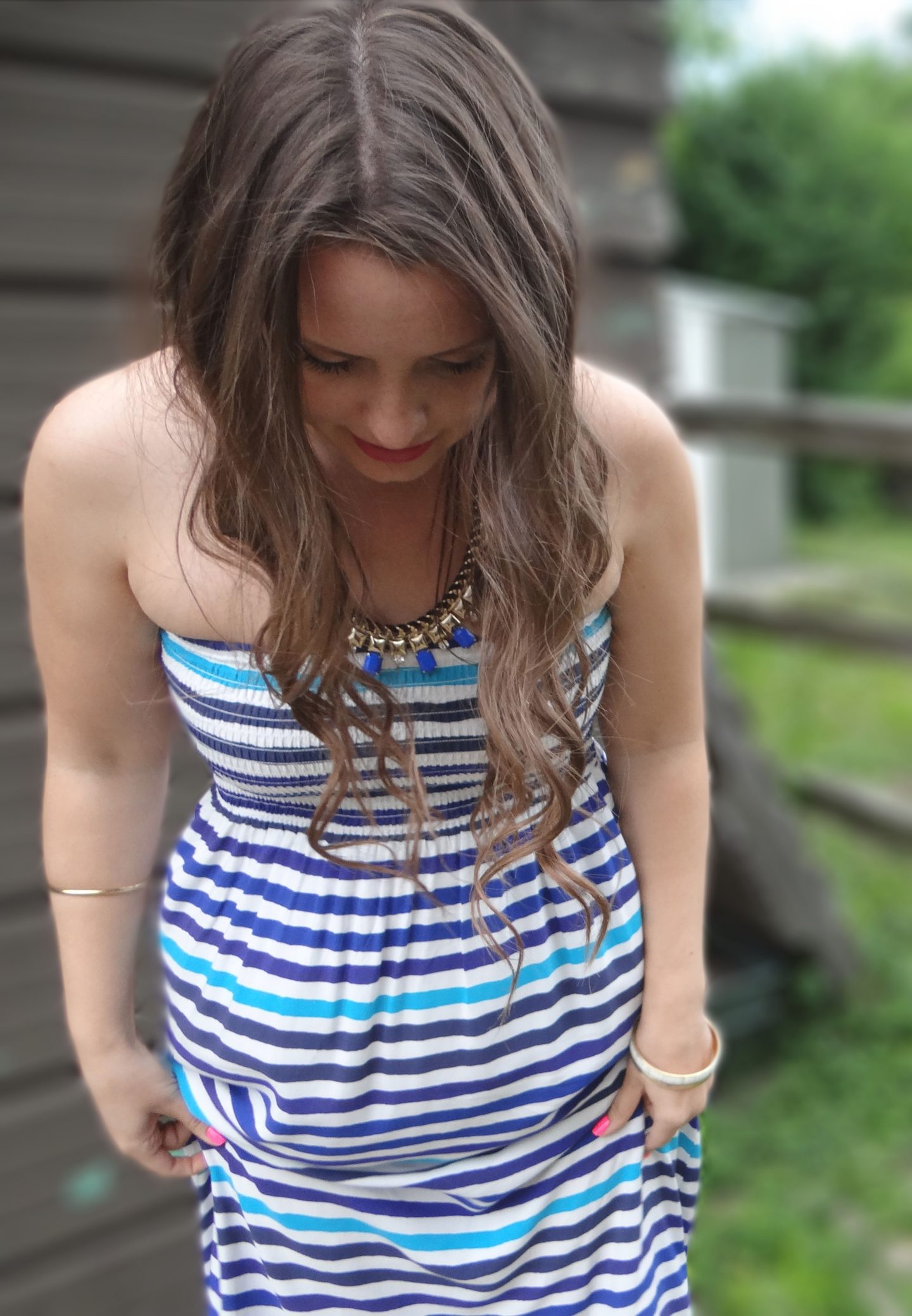 Summer Style – Blue and White Maxi Dress – Haute Personal Style Post – Toronto Fashion and Style Blog – hautecanada.com – 10