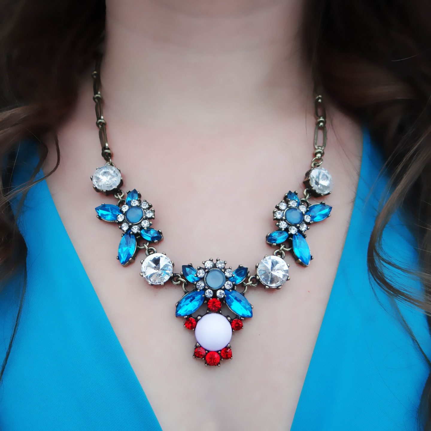Teal_Turquoise_Red_Statement_Necklace_Crystal