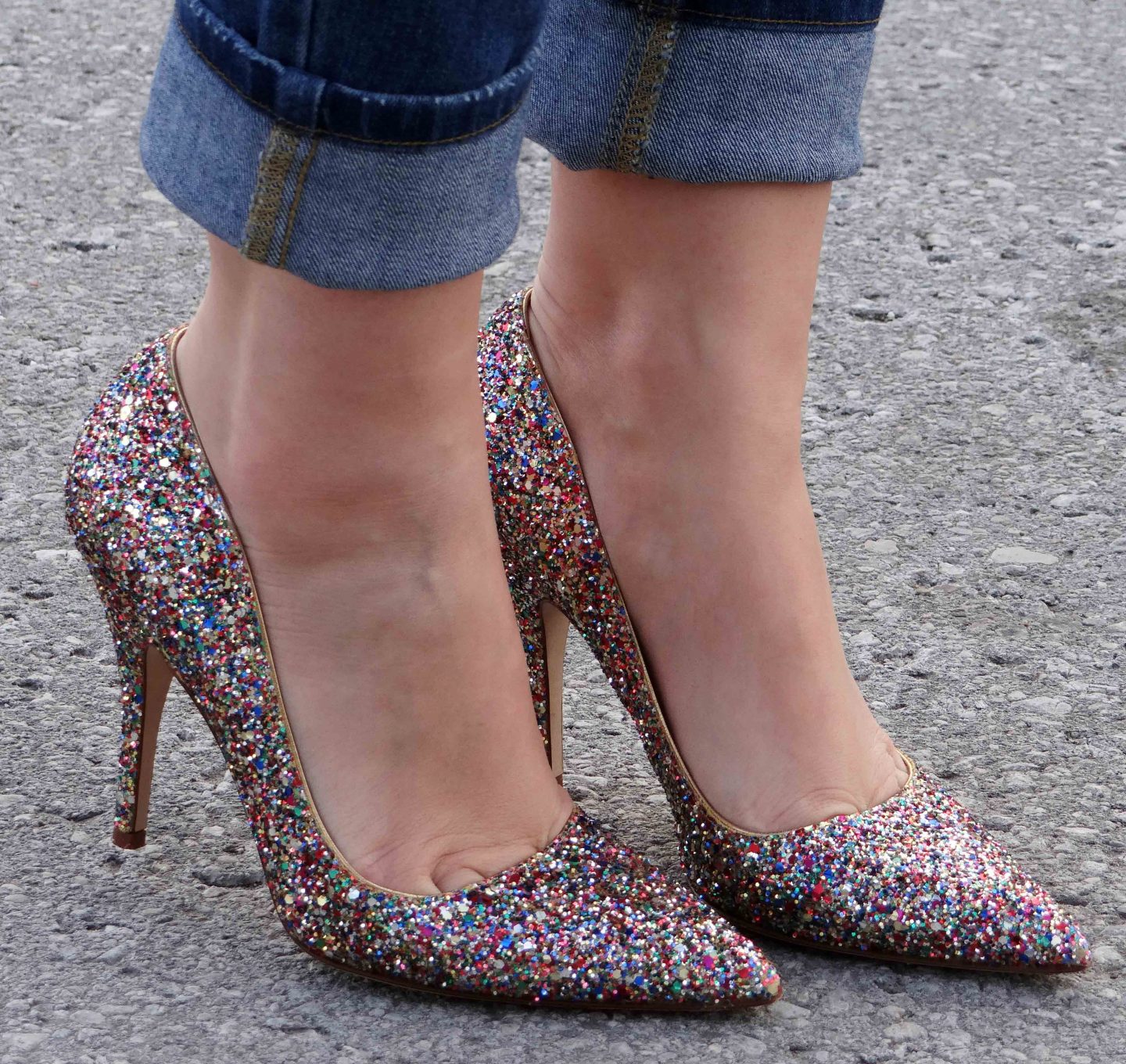 sparkle heels