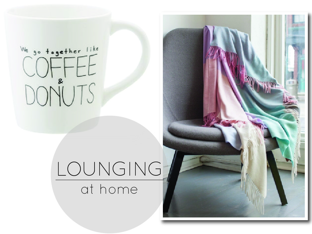 home decor, life and style, lounging, gift ideas, gifts, mugs with quotes, cashmere blanket, throws, home inspiration, the cashmere shop, chapters indigo