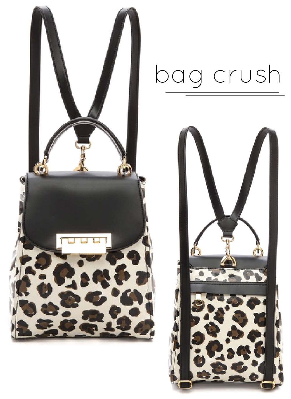 Bag Crush ZAC Zac Posen Leopard Eartha Backpack A Side Of Style