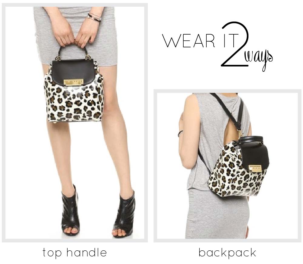 Zac Posen - Leopard Print Eartha Backpack - Leather - Bag Crush-02 - A ...