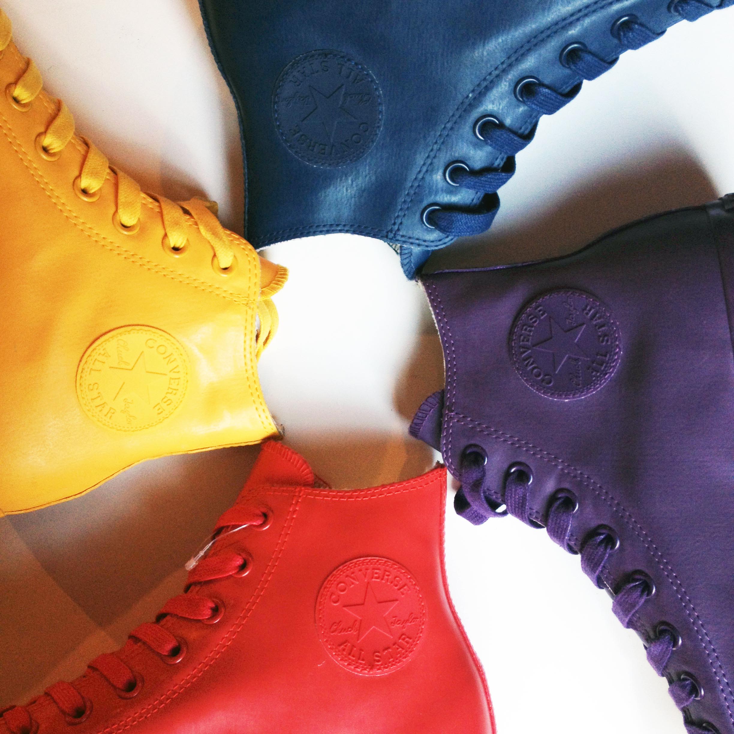 Waterproof-Converse-Sneakers-Bright-Colours-High-Tops | A Side Of Style