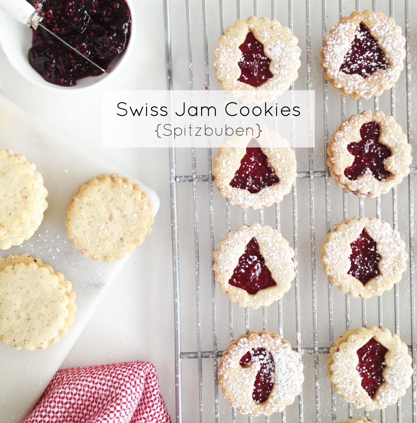 Swiss Jam Cookies {Spitzbuben}