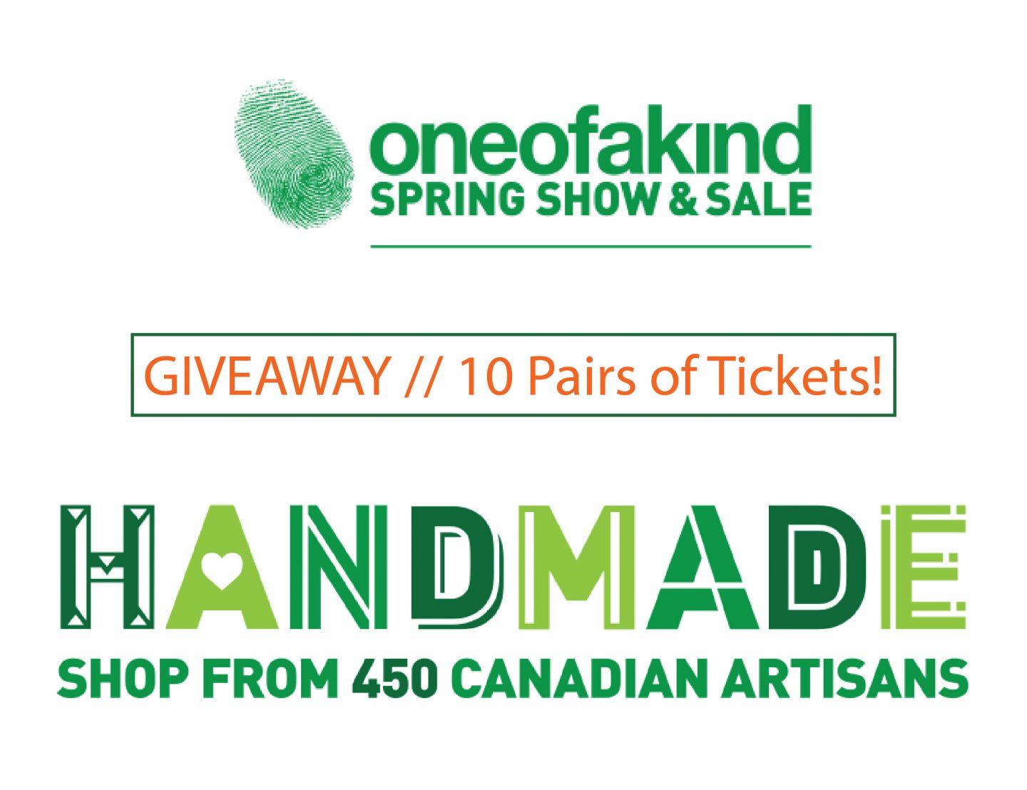 Giveaway // 10 Pairs of Tickets to the One Of A Kind Show in Toronto