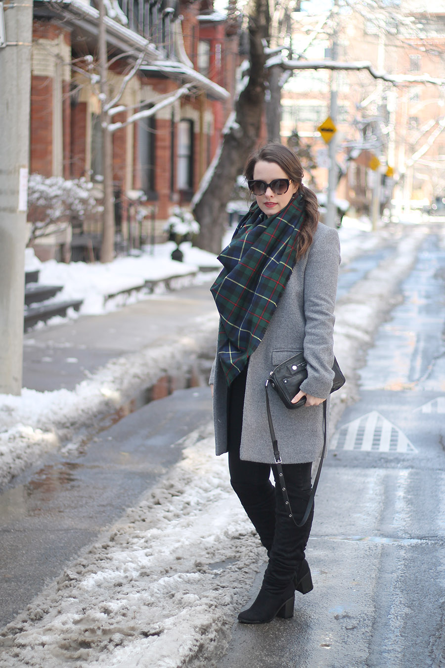Outfit // Tartan Plaid Blanket Scarf - A Side Of Style