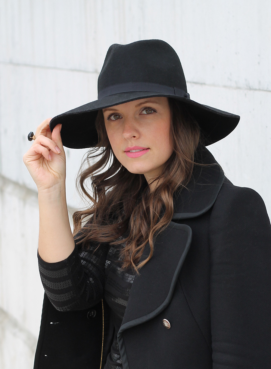 All Black Outfit, Fashion Inpsiration, Style, How To Wear All Black, Wool Fedora Hat