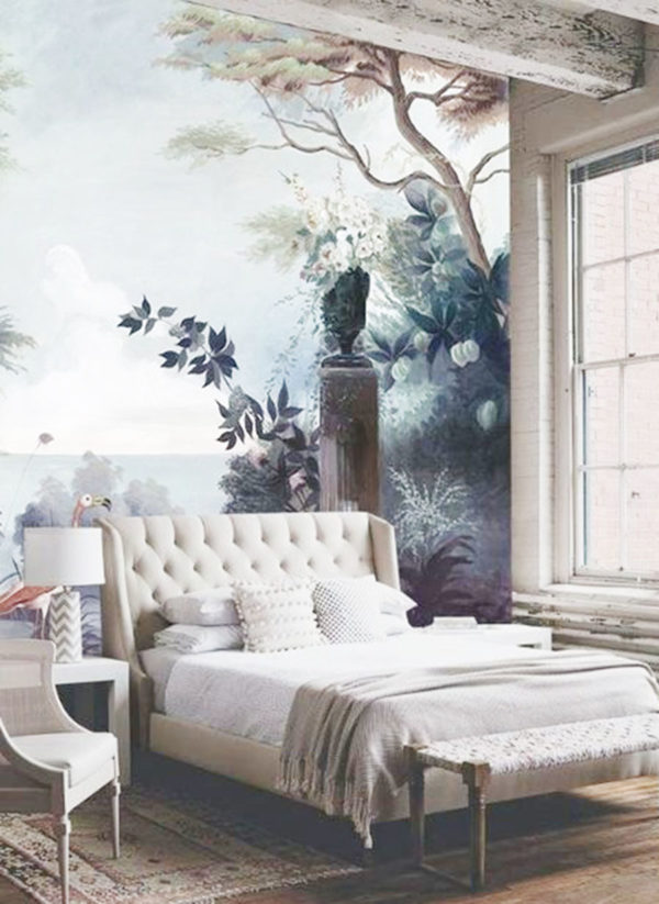 wall-mural-wallpaper-bedroom-decor-inspiration - A Side Of Style