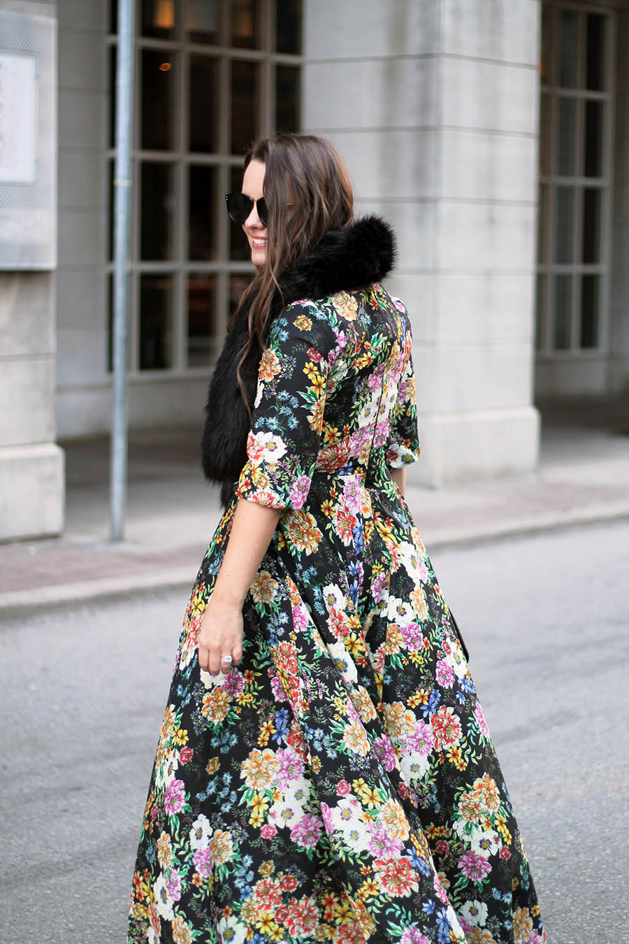 fallwinterfloralmaxiholidaypartydress A Side Of Style