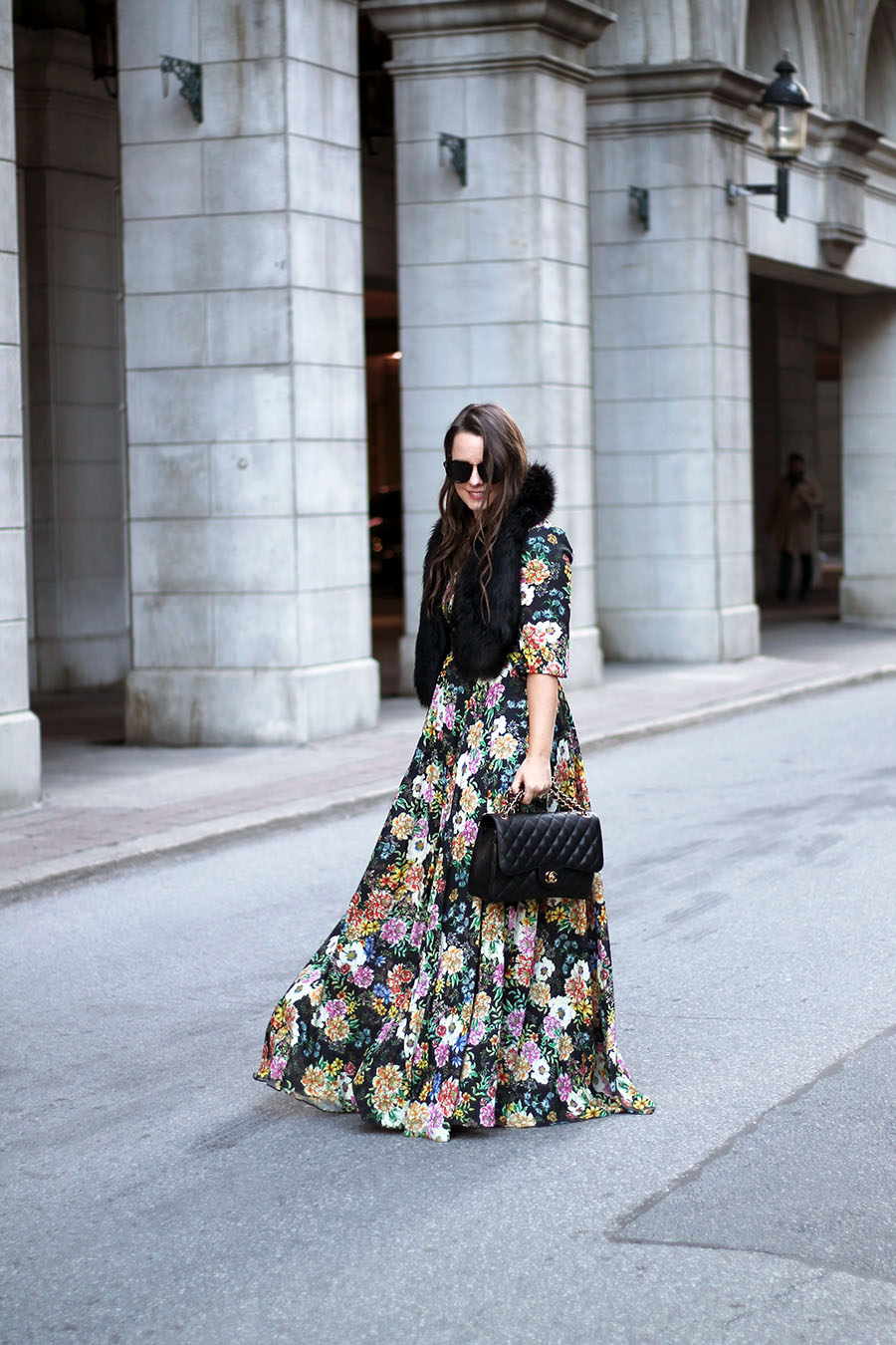 Floral Maxi Dress, Fall Fashion, Winter Fashion, Party Dress, Holiday Style