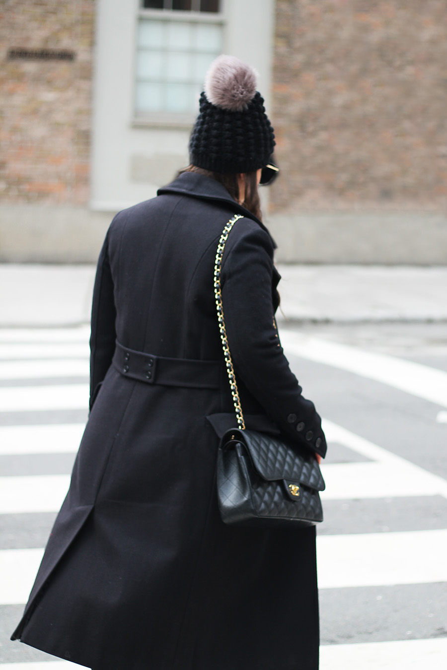 Black-Long-Coat-Chanel-Handbag-Outfit-Ideas-Inspiration - A Side Of Style