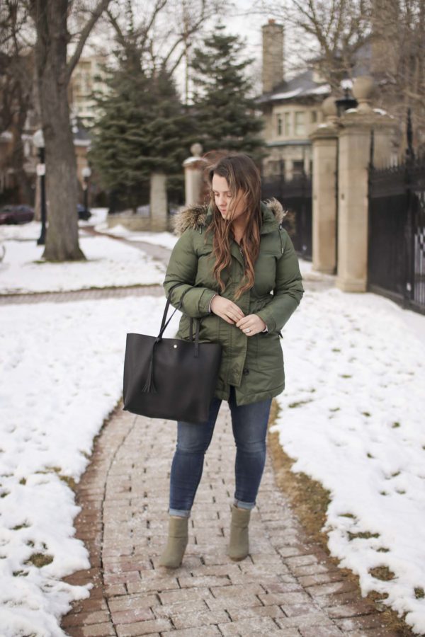 Outfit // Green Parka - A Side Of Style