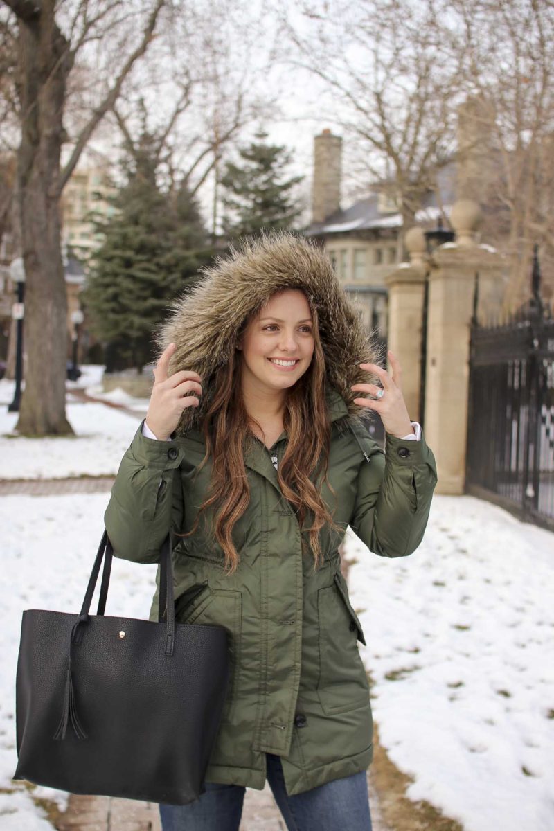 Outfit // Green Parka - A Side Of Style