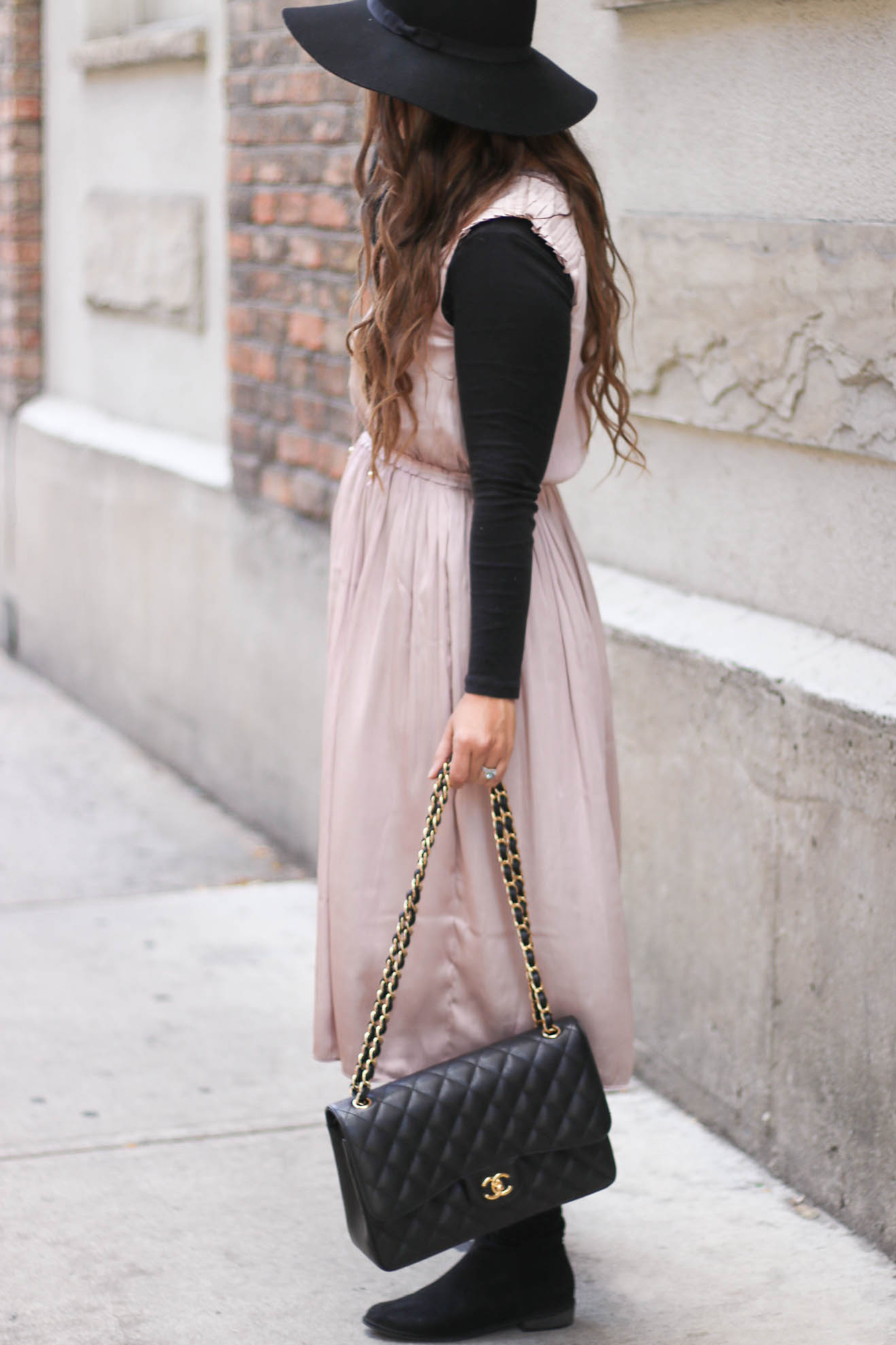how to wear a satin dress casually