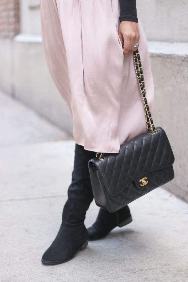 How To Wear A Satin Dress Casually // Outfit - A Side Of Style