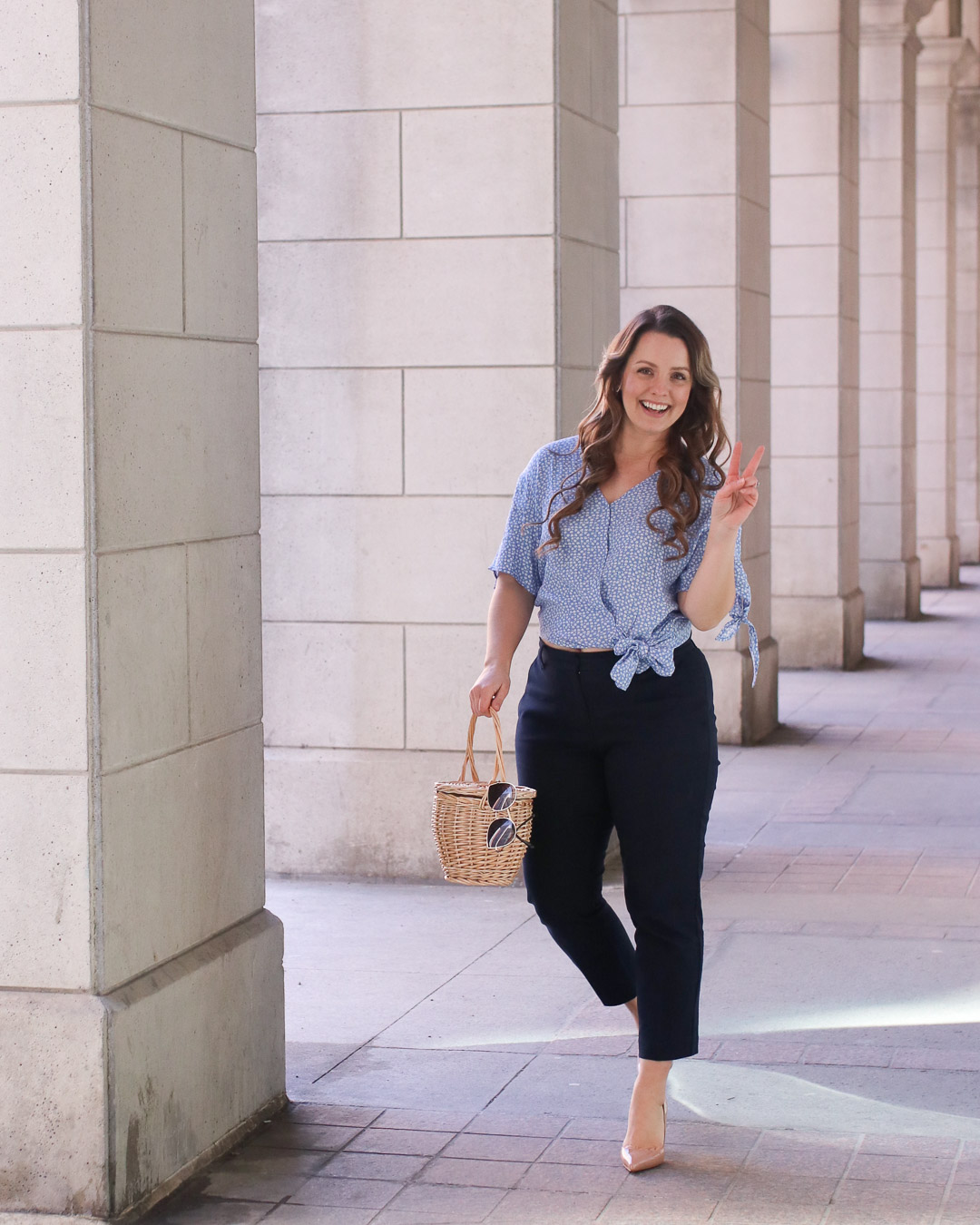 Outfit: Basket Bag & Ankle Pants - A Side Of Style