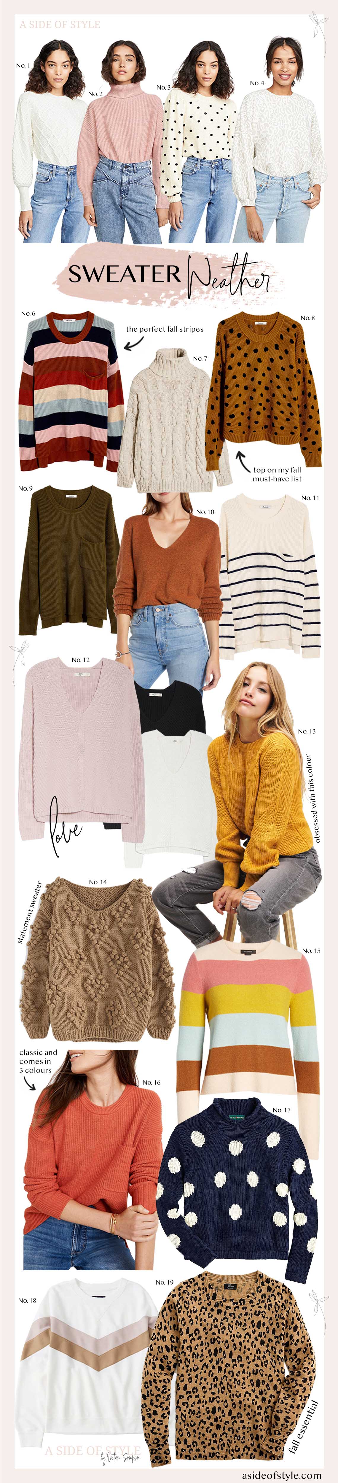 fall sweaters, fall fashion 2019
