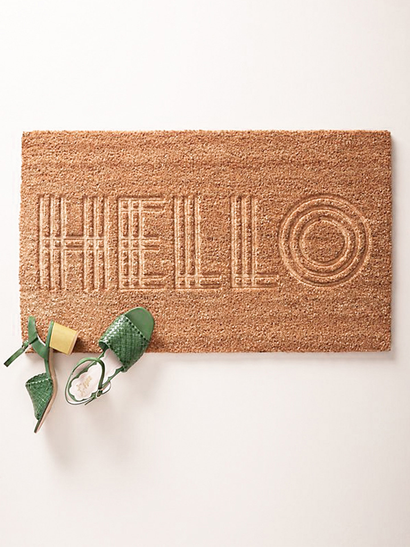 Hello Fall Welcome Mat Outdoor, Anthropologie Home Decor