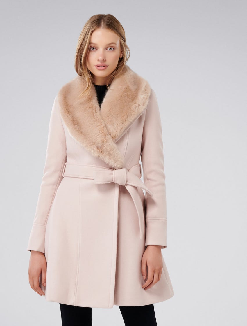 Wool Ever New Pink Coat, Canada Online Shopping