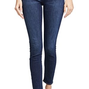 AGOLDE Mid-Rise Skinny Jeans Classic Dark Wash