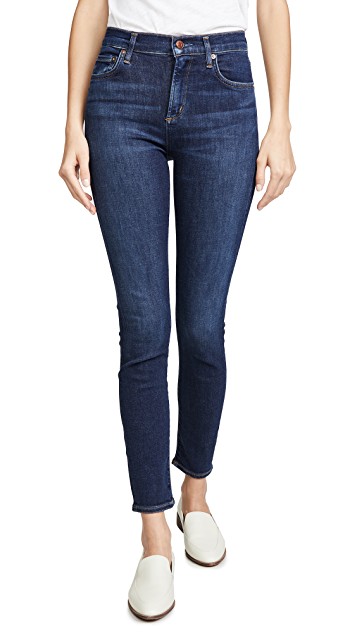 AGOLDE Sophie Mid Rise Ankle Jeans - A Side Of Style