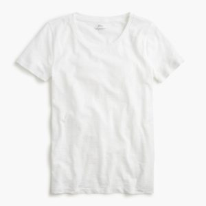 jcrew basic white tshirt